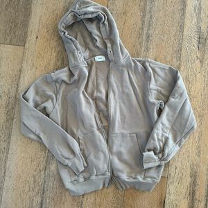 Joah Brown Oversized Zip Hoodie